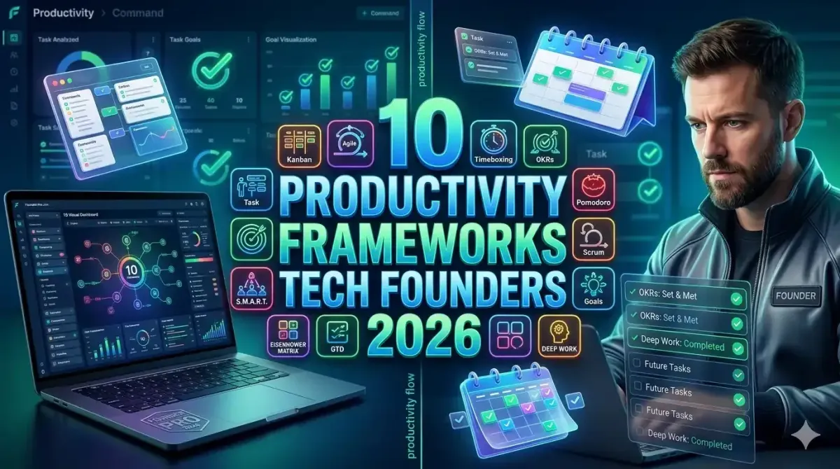 10 Productivity Frameworks That Actually Work for Tech Founders