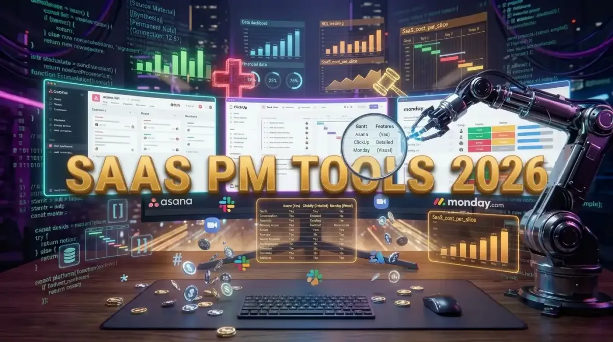 Best SaaS Tools for Project Management Asana vs ClickUp vs Monday.com in 2026