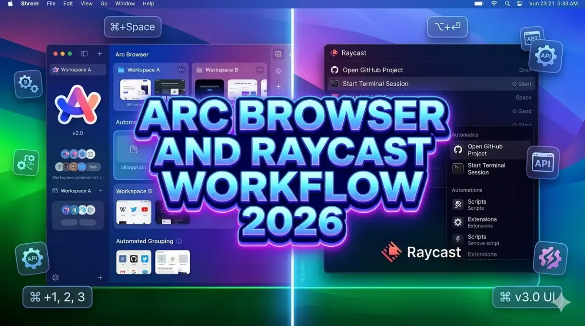 How to Build a Frictionless Workflow Using Arc Browser and Raycast