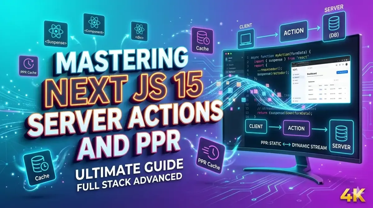 Mastering Next JS 15 A Comprehensive Guide to Server Actions and PPR